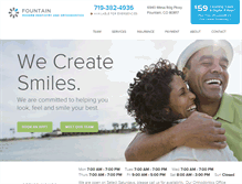 Tablet Screenshot of fountainmoderndentistry.com